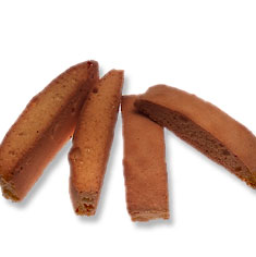 Biscotti al Anice, are anise flavored biscotti, available soft or toasted.